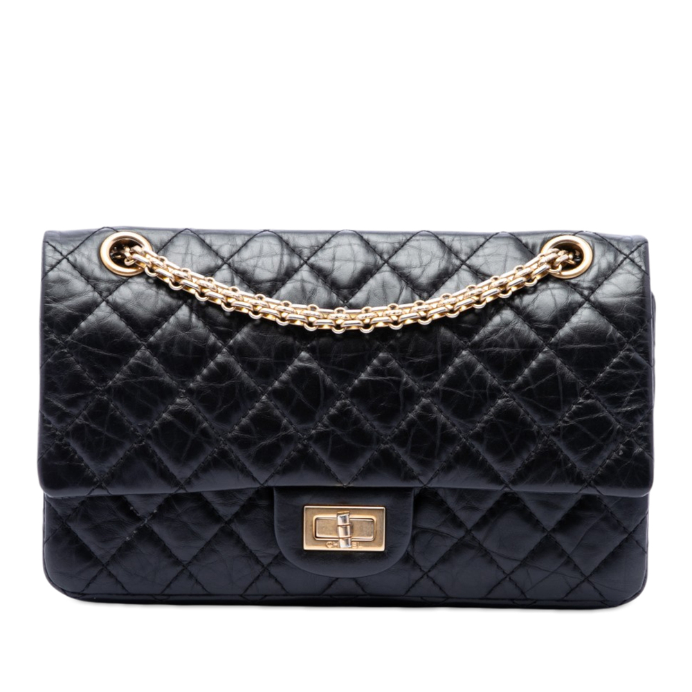 Pre-Loved Chanel Quilted Aged Calfskin Reissue 2.55 Double Flap 225